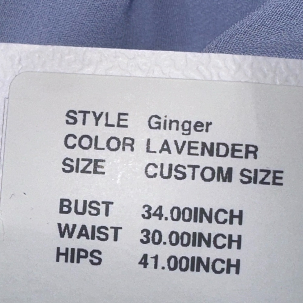 AZAZIE Ginger Lavender A-Line Pleated Chiffon Dress - Picture 9 of 9